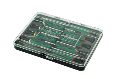世達(dá)工具09316 9件一字、十字微型螺絲批組套