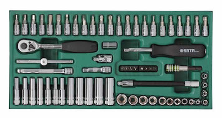 世達(dá)工具09901    工具托組套-66件6.3MM系列套筒