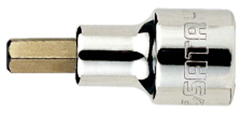 世達工具24201  12.5MM系列50MM長六角旋具套筒4MM