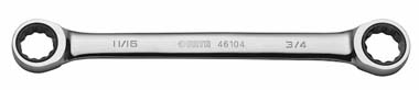 世達工具46102  英制全拋光雙梅花快扳7/16"x1/2"
