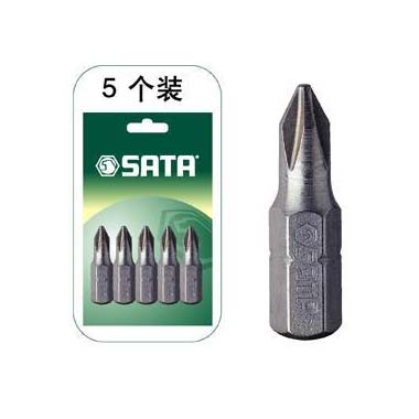 世達工具59221 5件套6.3MM系列25MM長十字旋具頭#0