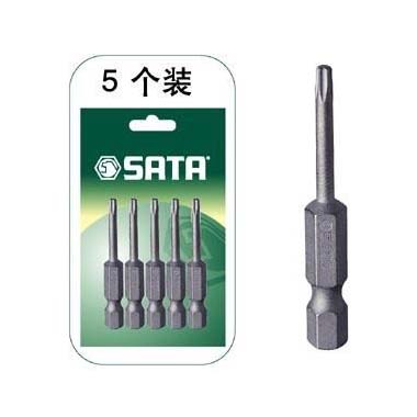世達(dá)工具59344 5件套6.3MM系列50MM長(zhǎng)中孔花形旋具頭TT20