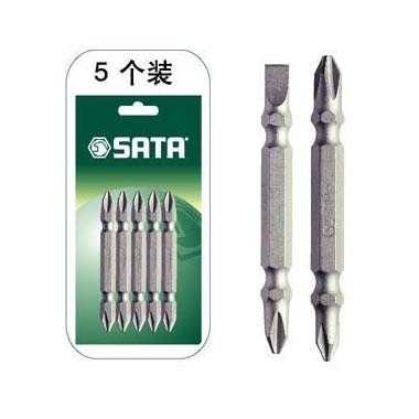 世達工具59386 5件套6.3MM系列65MM長雙頭旋具頭#3/6.5MM