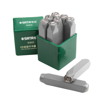 世達工具90800 9件套數字沖模3MM