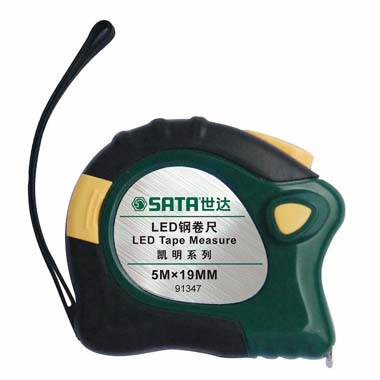 世達工具91347 凱明LED鋼卷尺5Mx19MM
