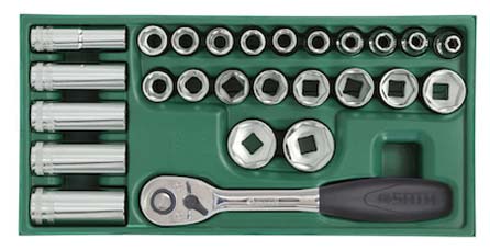 世達(dá)工具09915    工具托組套-26件12.5MM系列套筒