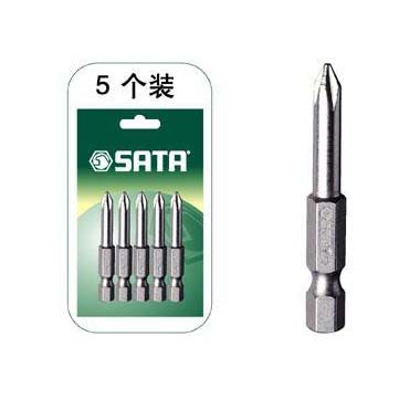 世達工具59321 5件套6.3MM系列50MM長十字旋具頭#0