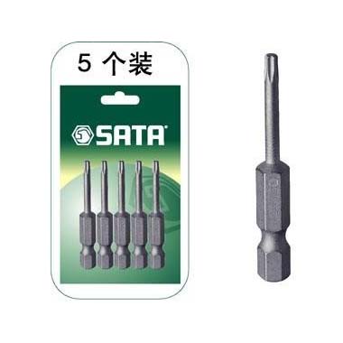 世達工具59332 5件套6.3MM系列50MM長花形旋具頭T10