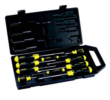 STANLEY史丹利工具65-005C-23 10件套一字，十字螺絲批