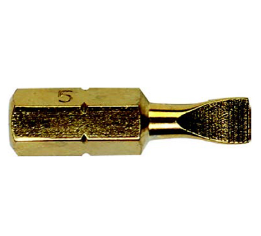 STANLEY史丹利工具 6.3MM系列25mm長(zhǎng)鍍鈦一字旋具頭