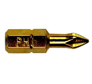STANLEY史丹利工具 6.3MM系列25mm長(zhǎng)鍍鈦十字旋具頭